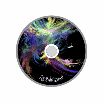 Spöckner "Bunte Feder / schwarz" Eisstock